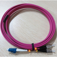 Ruggeded Flat Twin Duplex fibra óptica Patch Cord